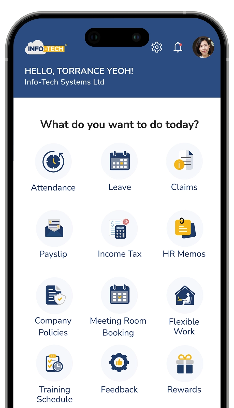 HRMS App Preview