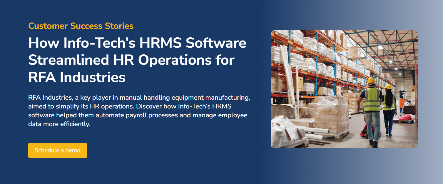 Successful Rfa How Info-Tech’s HRMS Software Streamlined HR Operations for RFA Industries