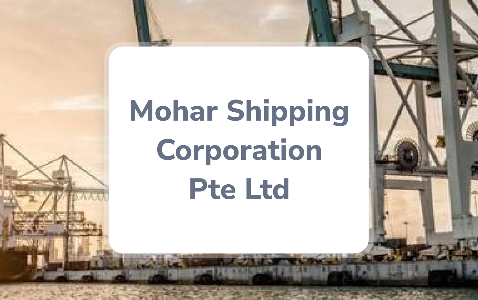 Mohar Shipping Corporation Pte Ltd