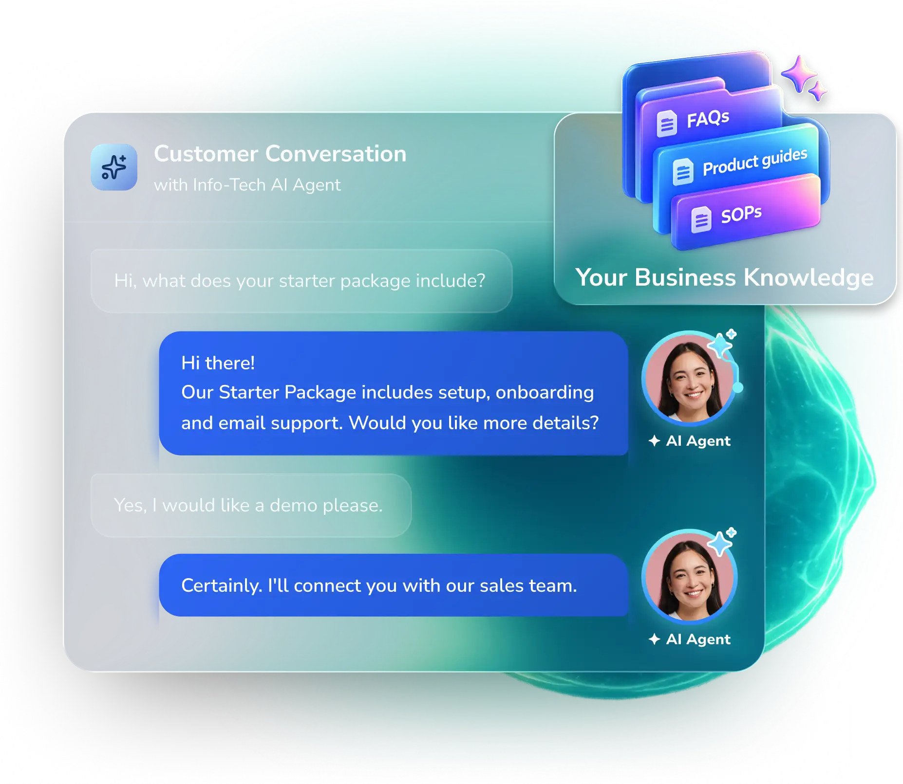 AI Answers Based on Your Business Information